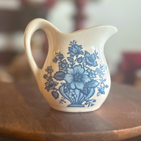Mccoy Other - Vintage McCoy Pottery USA Creamer Blue Flowers Labled McCoy